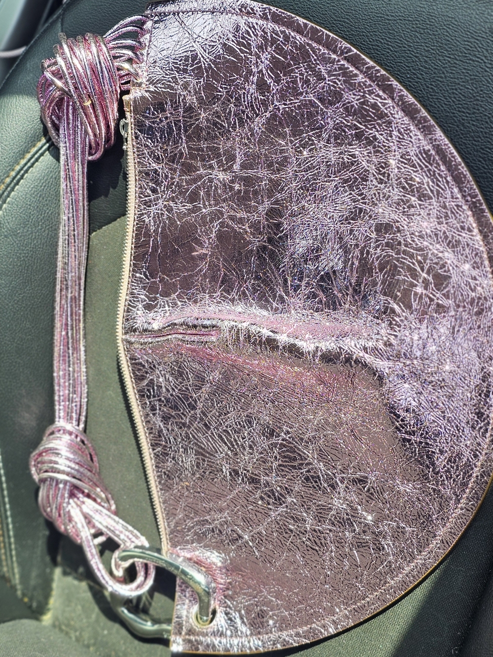 Cult Gaia Metallic Pink Shoulder Bag - Picture 2 of 9